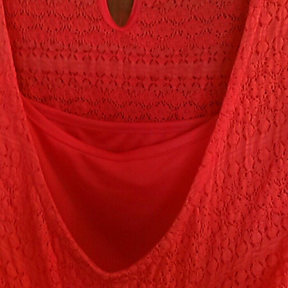Maternity Lace 2-Layer Top - Picture 3 of 4
